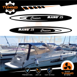 Kit Autocollants Bateau Mano 25 Cruiser